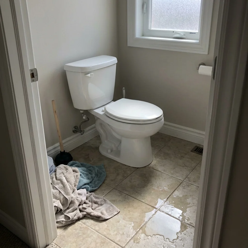 WC Bouch&eacute; qui d&eacute;borde &middot; image &agrave; la une