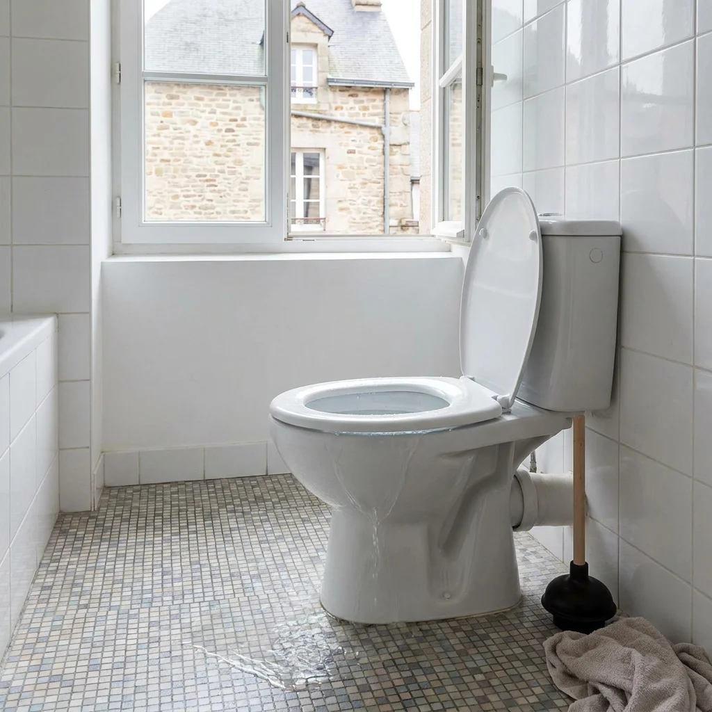 WC Bouch&eacute; qui d&eacute;borde &middot; image &agrave; la une