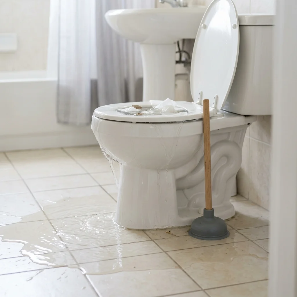 WC Bouch&eacute; qui d&eacute;borde &middot; image &agrave; la une