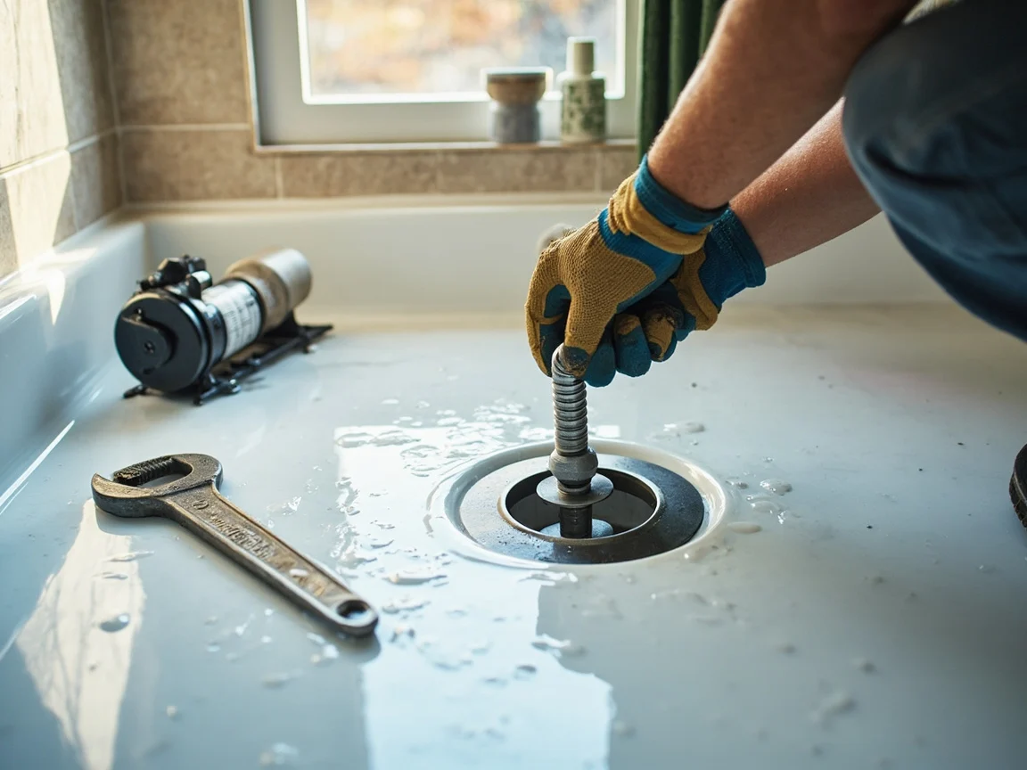 D&eacute;bouchage Douche &middot; image &agrave; la une