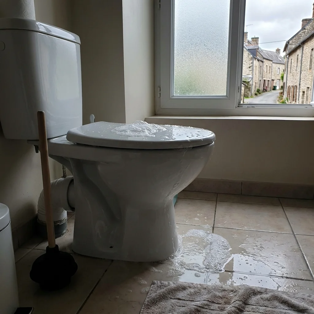 WC Bouch&eacute; qui d&eacute;borde &middot; image &agrave; la une