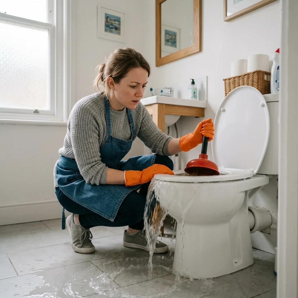 WC Bouch&eacute; qui d&eacute;borde &middot; image &agrave; la une