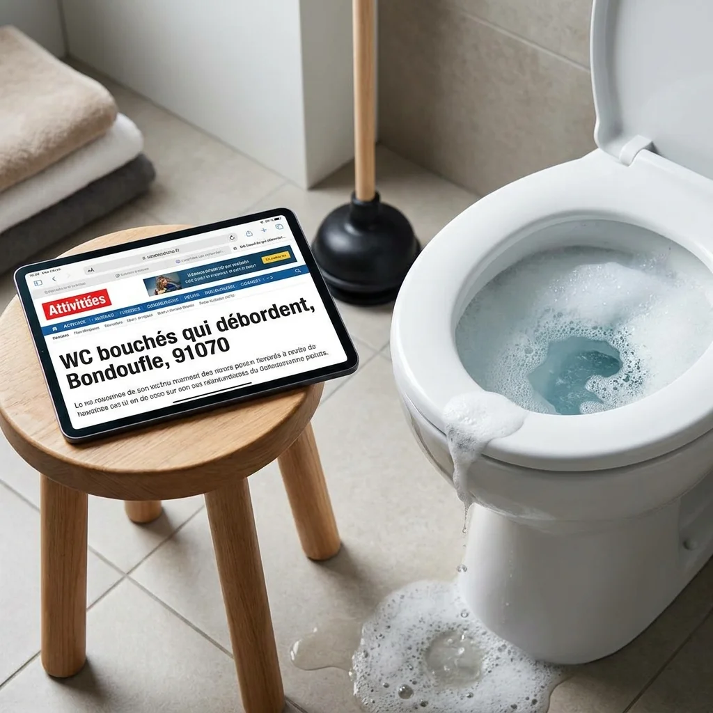 WC Bouch&eacute; qui d&eacute;borde &middot; image &agrave; la une