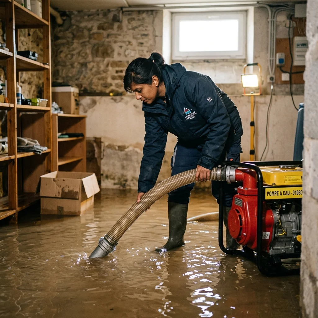 Pompage Cave inond&eacute;e &middot; image &agrave; la une