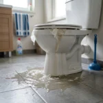 WC Bouch&eacute; qui d&eacute;borde &mdash; WC Bouch&eacute; qui d&eacute;borde &agrave; Lisses (91090) &middot; image &agrave; la une