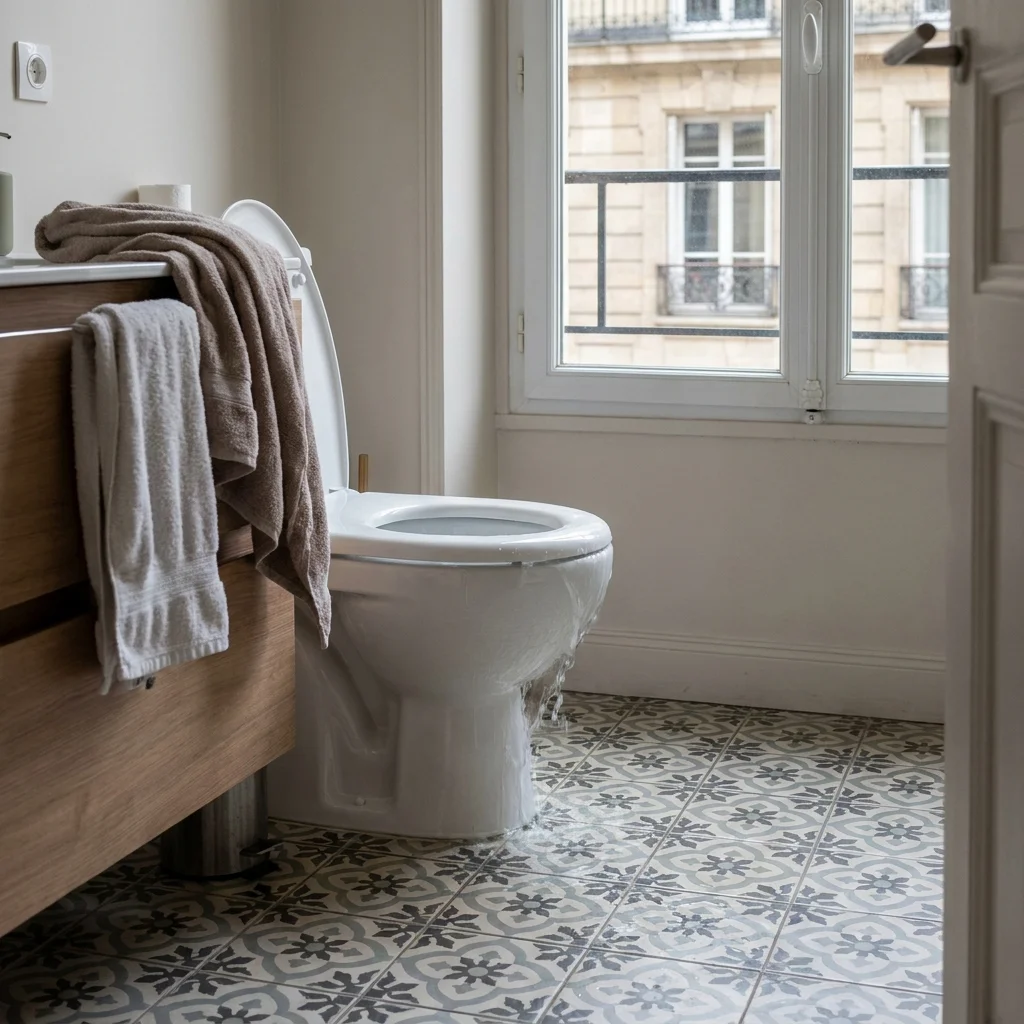 WC Bouch&eacute; qui d&eacute;borde &middot; image &agrave; la une