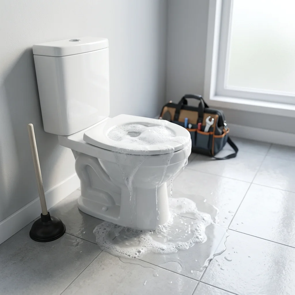 WC Bouch&eacute; qui d&eacute;borde &middot; image &agrave; la une