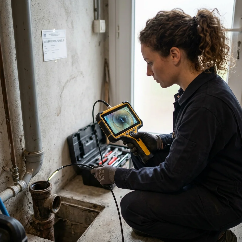 Inspection Cam&eacute;ra canalisation &middot; image &agrave; la une