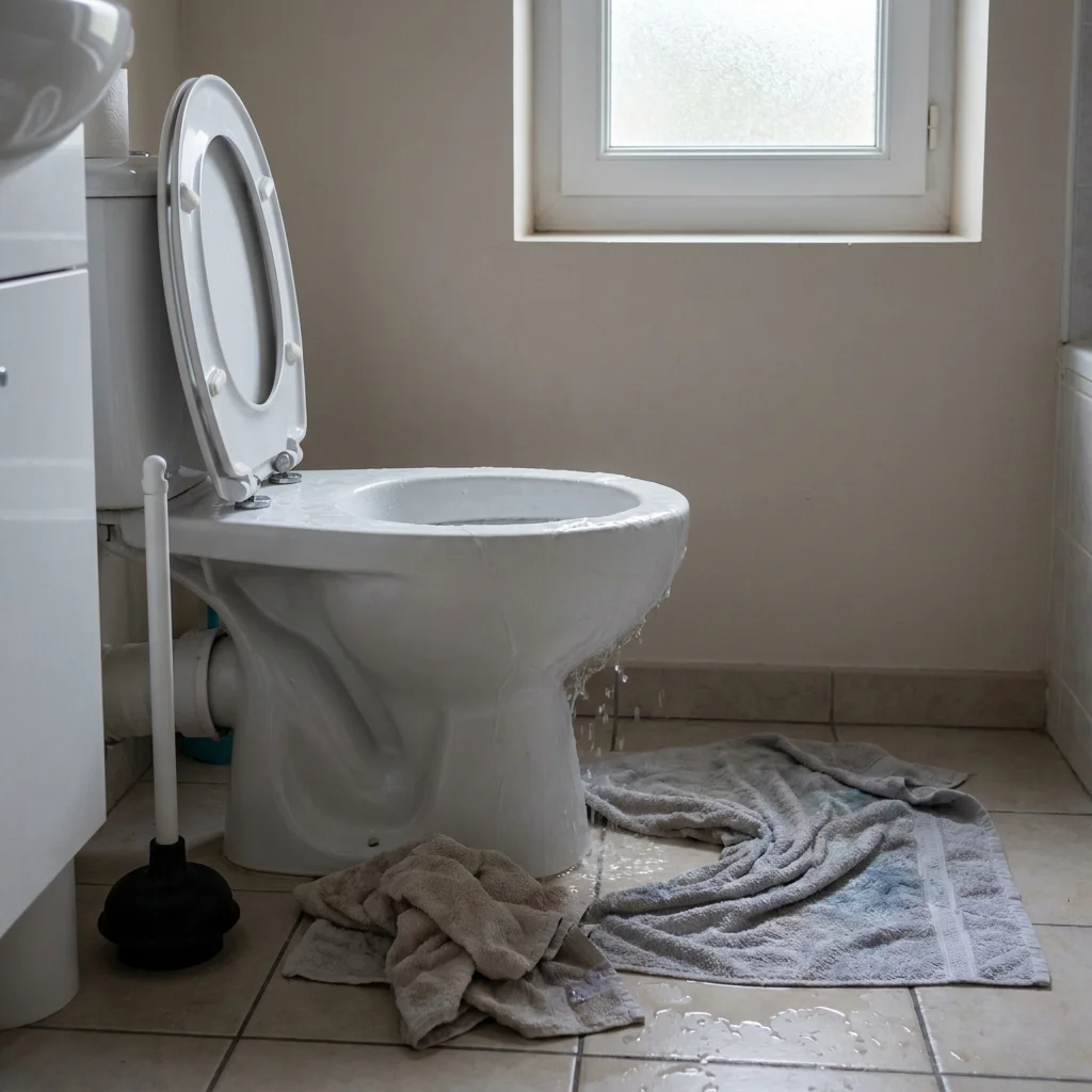 WC Bouch&eacute; qui d&eacute;borde &middot; image &agrave; la une