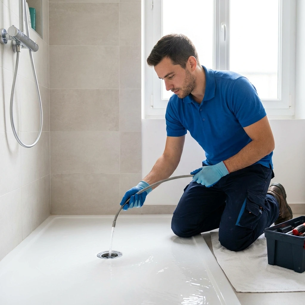D&eacute;bouchage Douche &middot; image &agrave; la une