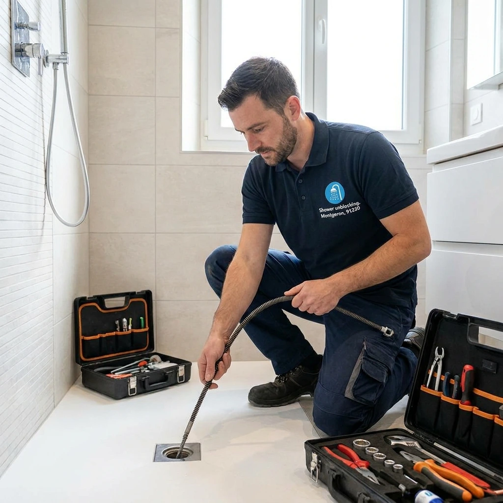 D&eacute;bouchage Douche &middot; image &agrave; la une