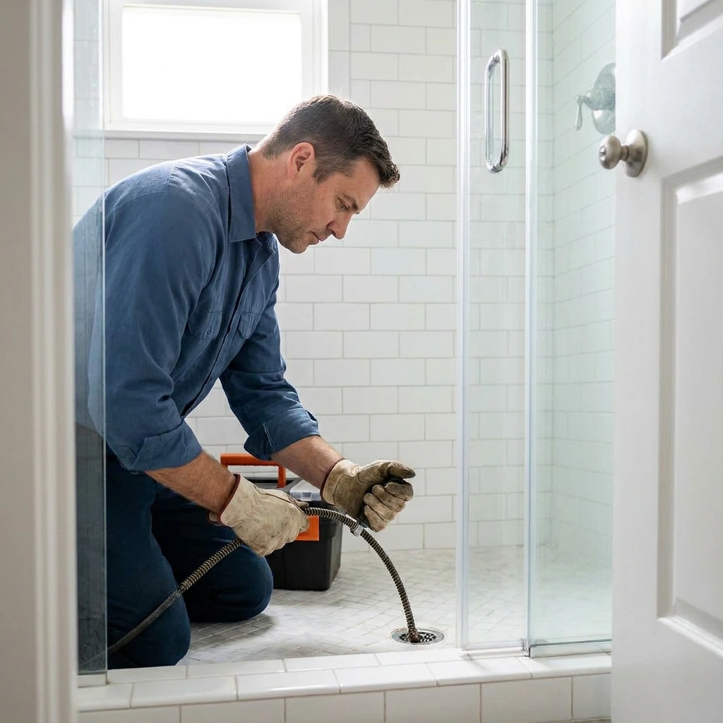 D&eacute;bouchage Douche &middot; image &agrave; la une