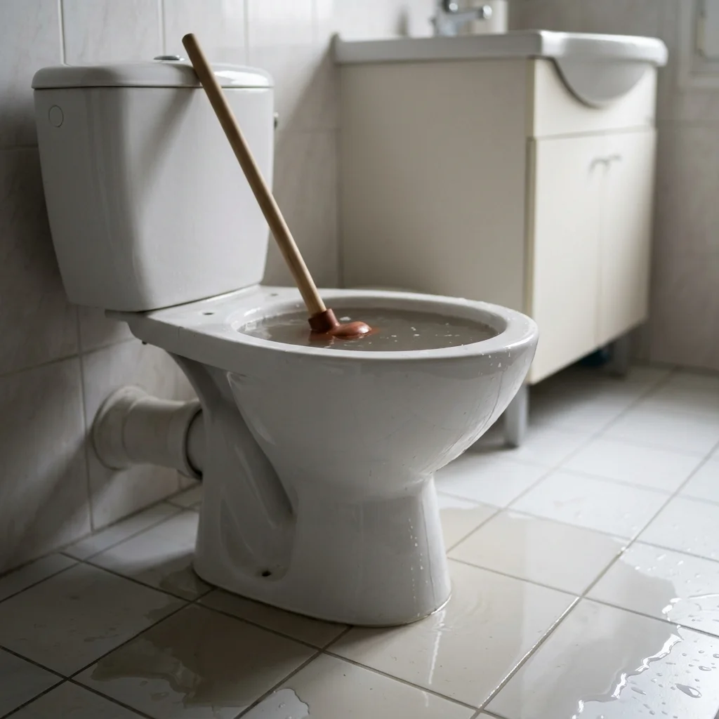WC Bouch&eacute; qui d&eacute;borde &middot; image &agrave; la une