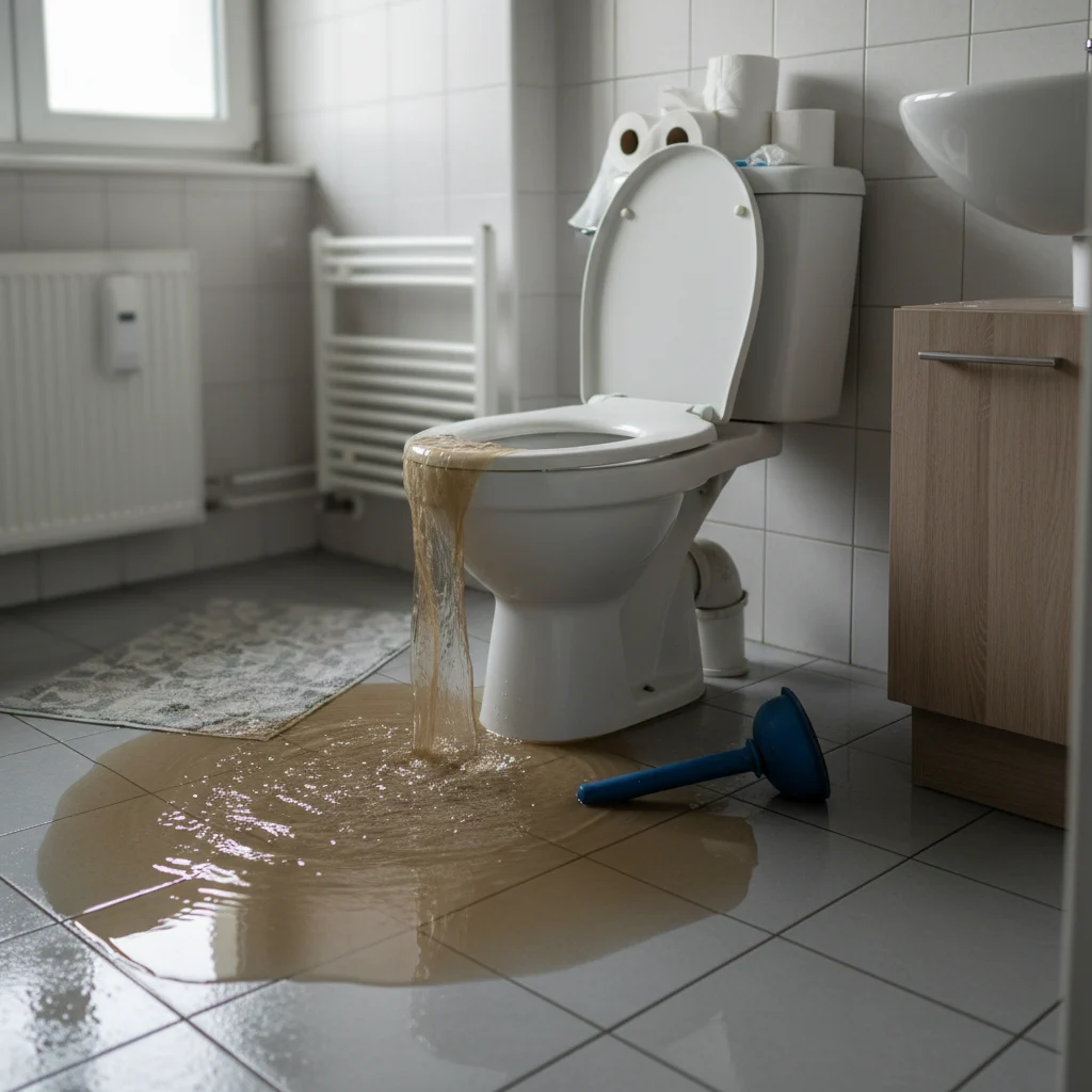 WC Bouch&eacute; qui d&eacute;borde &middot; image &agrave; la une