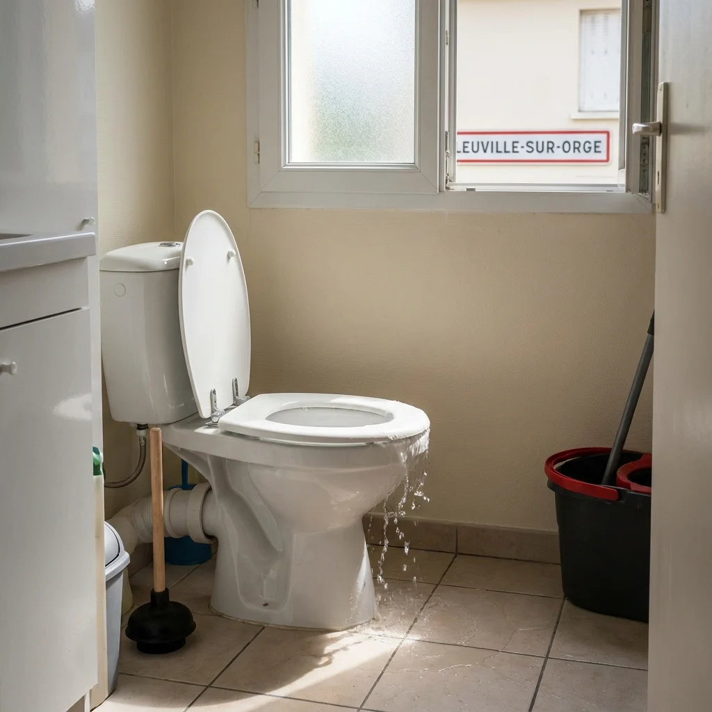 WC Bouch&eacute; qui d&eacute;borde &middot; image &agrave; la une