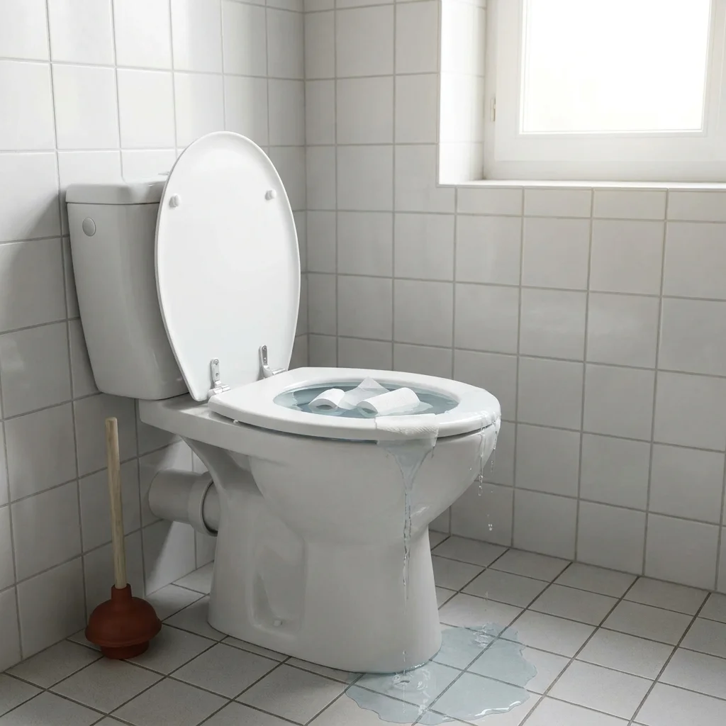 WC Bouch&eacute; qui d&eacute;borde &middot; image &agrave; la une