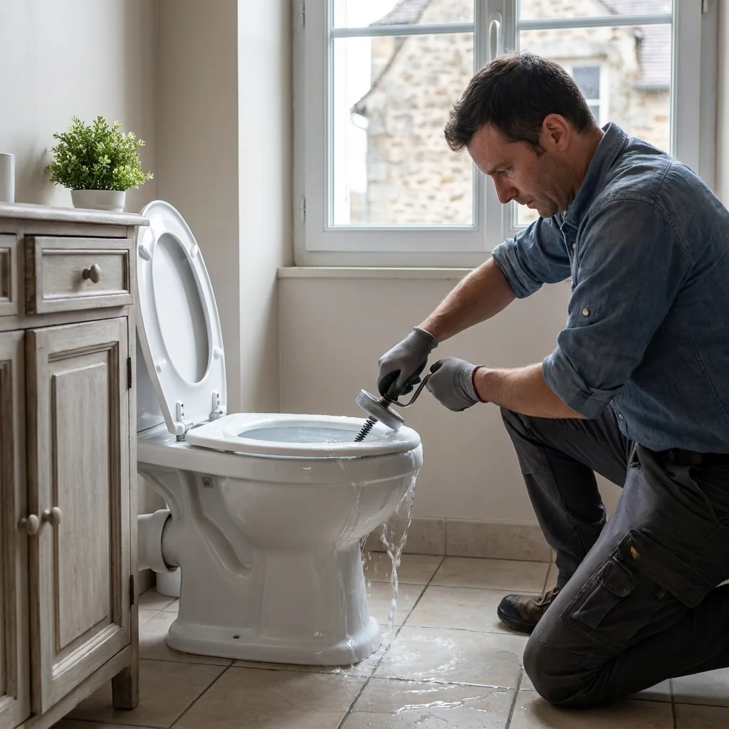 WC Bouch&eacute; qui d&eacute;borde &middot; image &agrave; la une