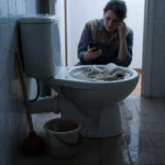 WC Bouch&eacute; qui d&eacute;borde &mdash; WC Bouch&eacute; qui d&eacute;borde &agrave; Ollainville (91340) &middot; image &agrave; la une