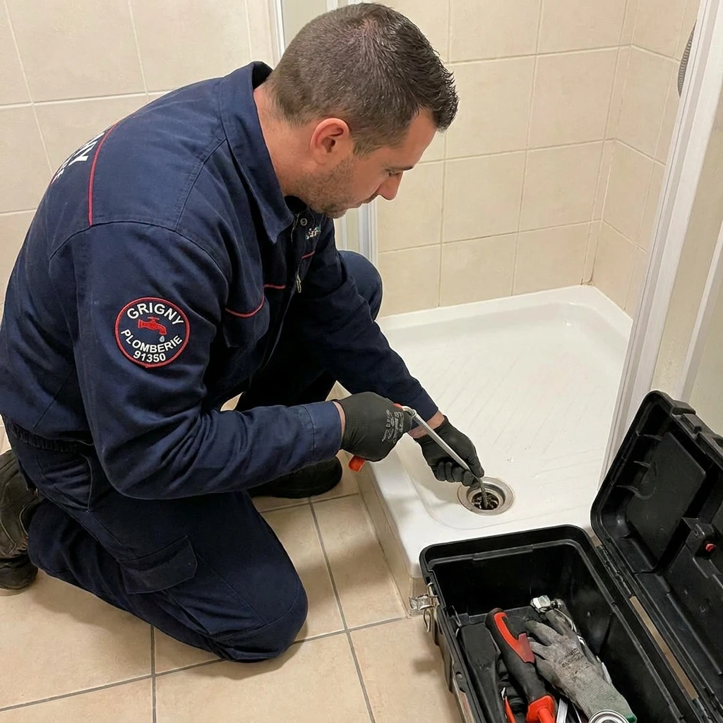 D&eacute;bouchage Douche &middot; image &agrave; la une