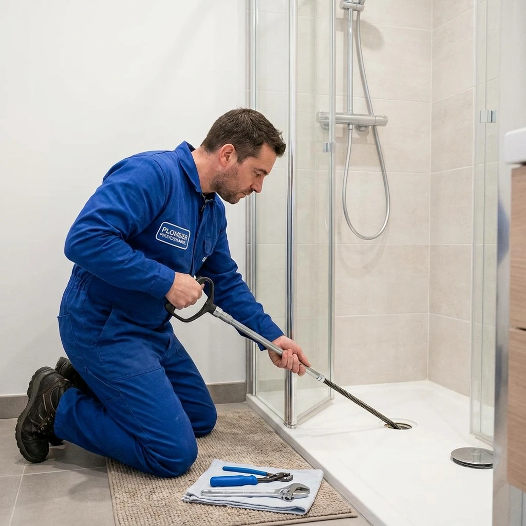 D&eacute;bouchage Douche &middot; image &agrave; la une
