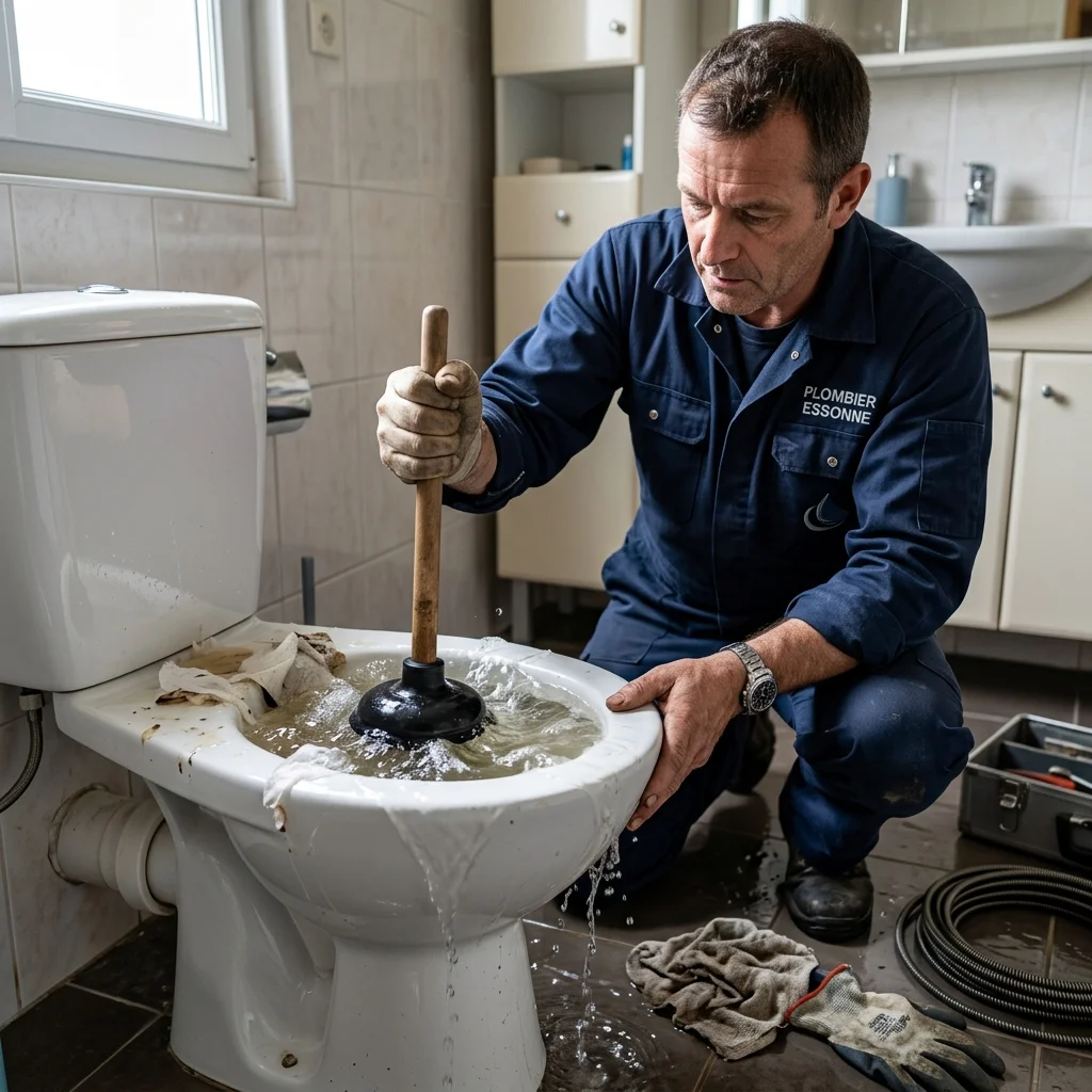 WC Bouch&eacute; qui d&eacute;borde &middot; image &agrave; la une