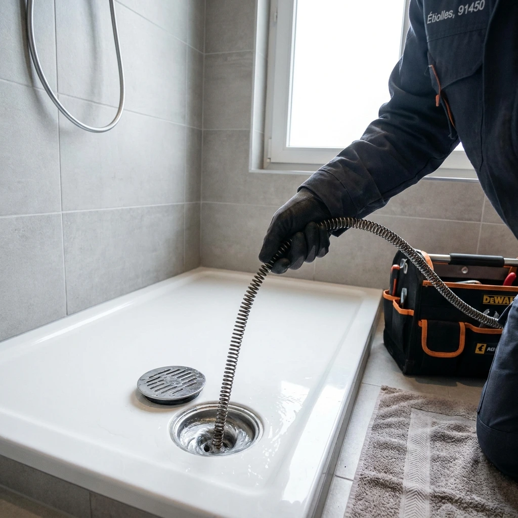 D&eacute;bouchage Douche &middot; image &agrave; la une
