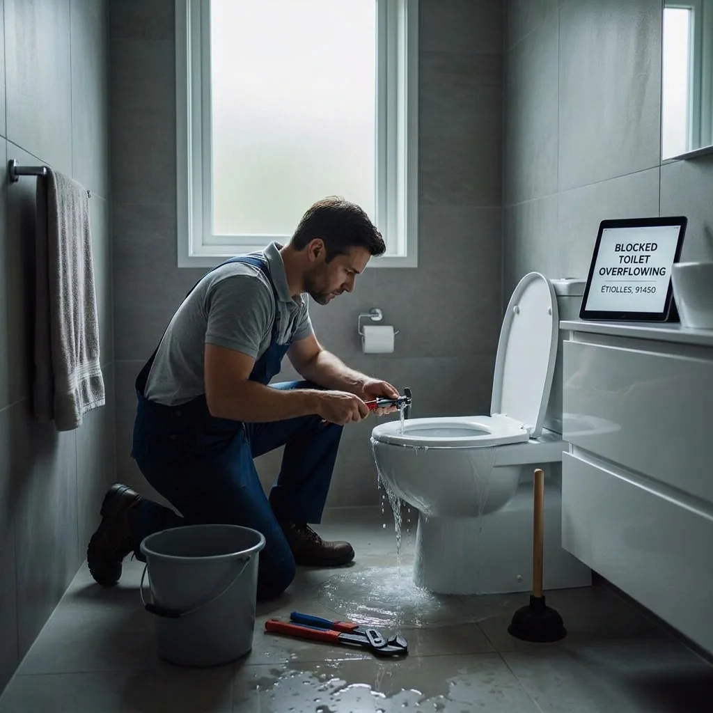 WC Bouch&eacute; qui d&eacute;borde &middot; image &agrave; la une