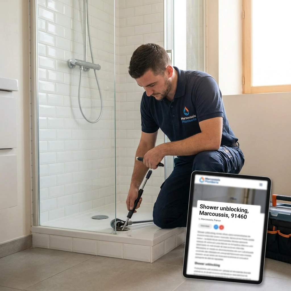 D&eacute;bouchage Douche &middot; image &agrave; la une