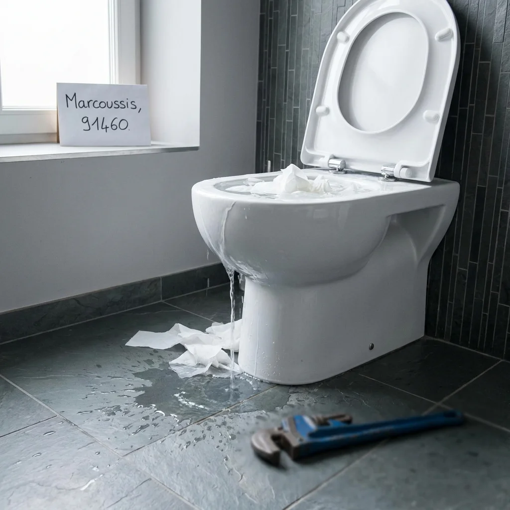 WC Bouch&eacute; qui d&eacute;borde &middot; image &agrave; la une