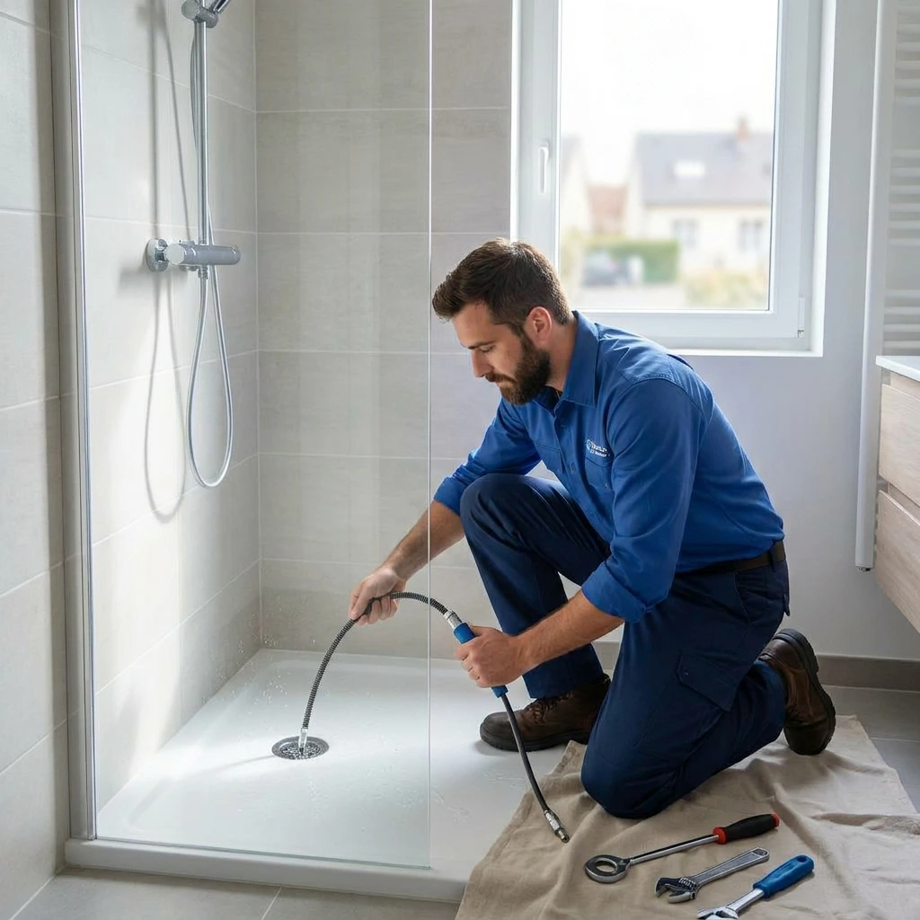 D&eacute;bouchage Douche &middot; image &agrave; la une
