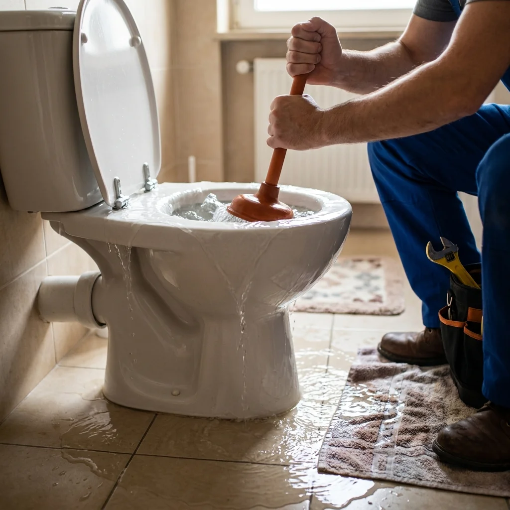 WC Bouch&eacute; qui d&eacute;borde &middot; image &agrave; la une