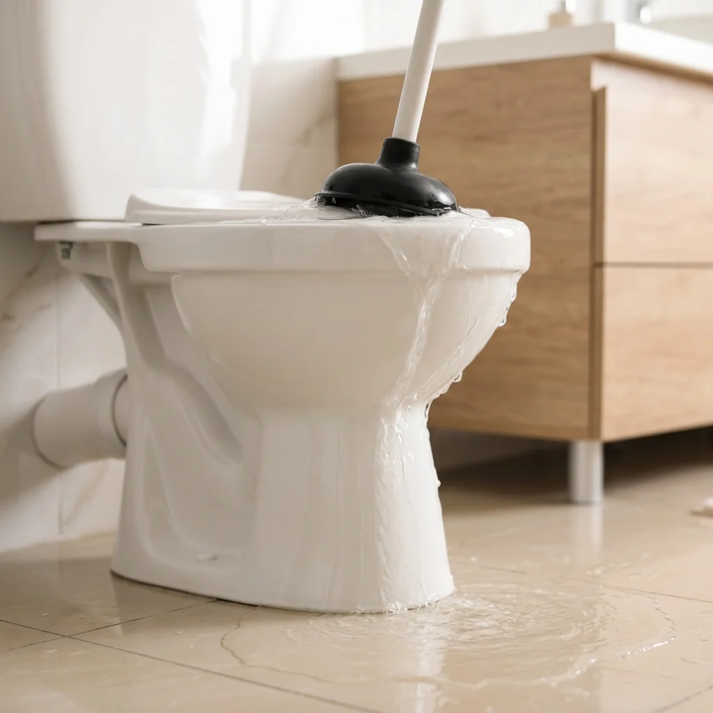 WC Bouch&eacute; qui d&eacute;borde &middot; image &agrave; la une