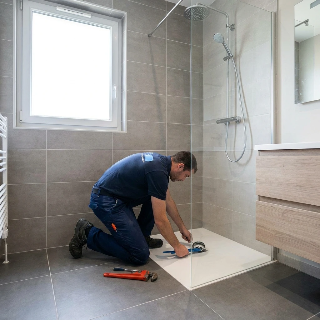 D&eacute;bouchage Douche &middot; image &agrave; la une
