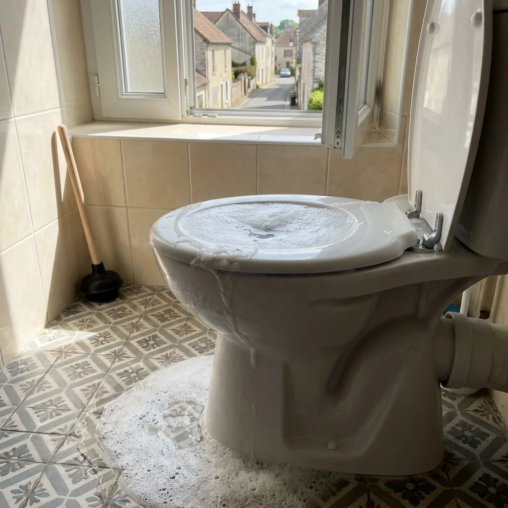 WC Bouch&eacute; qui d&eacute;borde &middot; image &agrave; la une