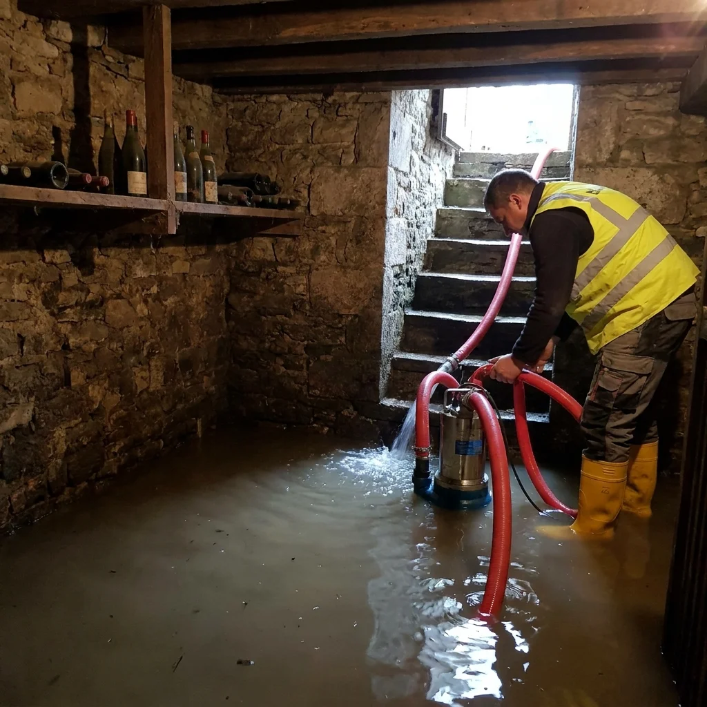 Pompage Cave inond&eacute;e &middot; image &agrave; la une