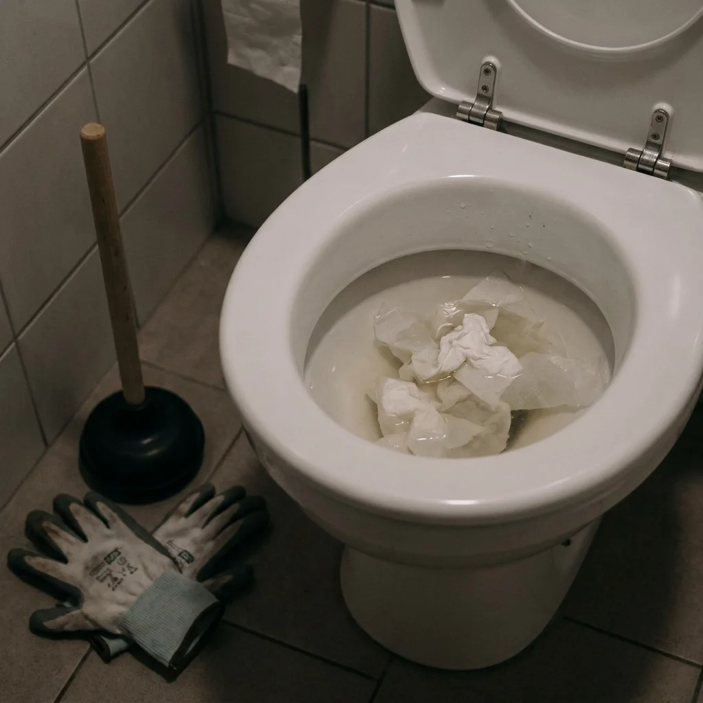 WC Bouch&eacute; qui d&eacute;borde &middot; image &agrave; la une