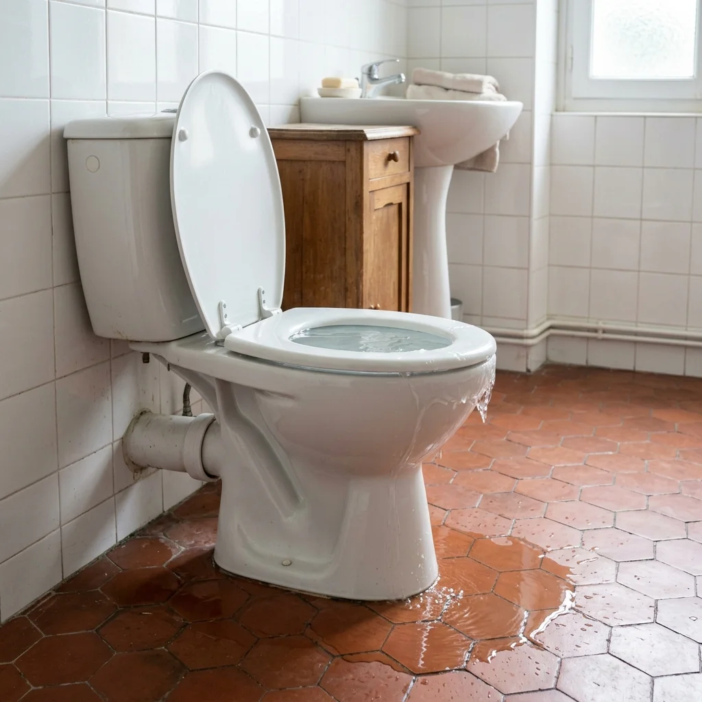 WC Bouch&eacute; qui d&eacute;borde &middot; image &agrave; la une