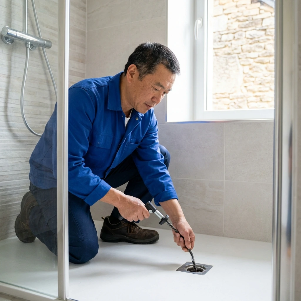 D&eacute;bouchage Douche &middot; image &agrave; la une