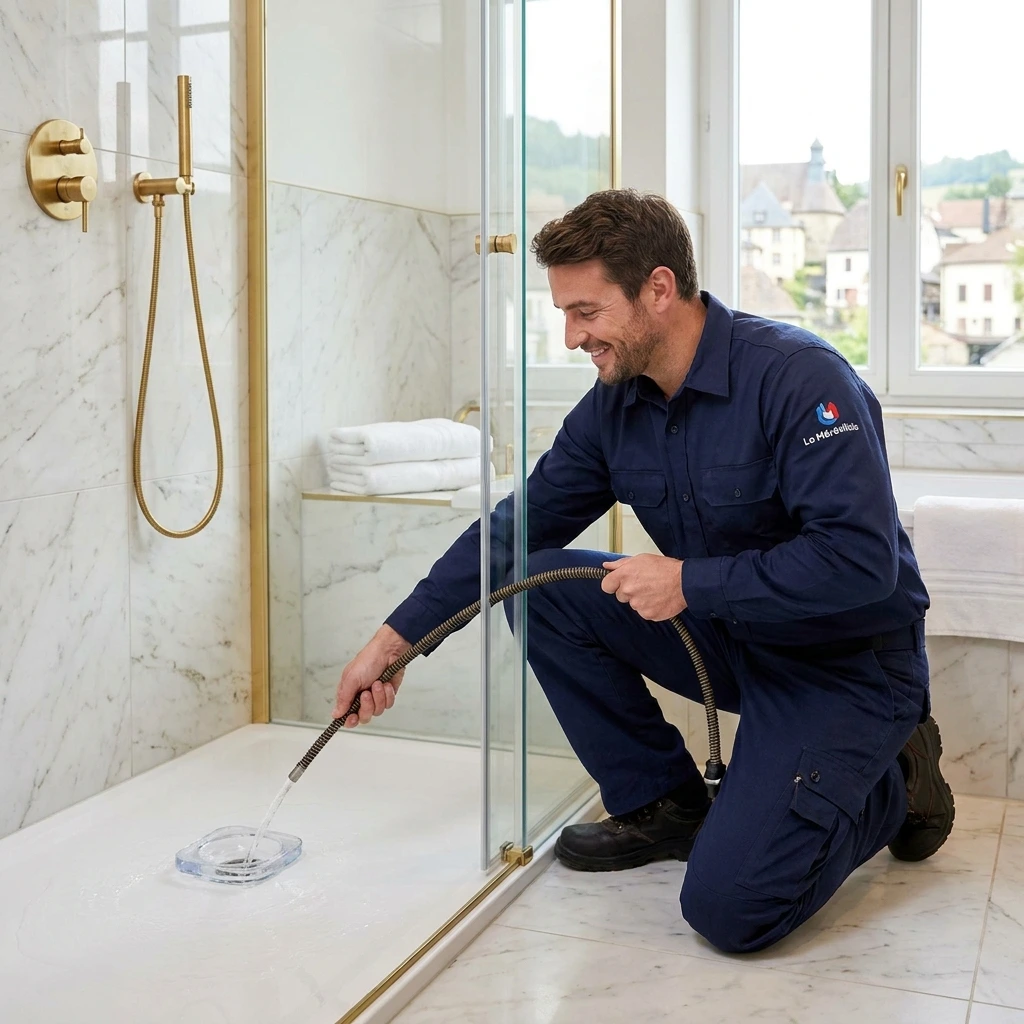 D&eacute;bouchage Douche &middot; image &agrave; la une