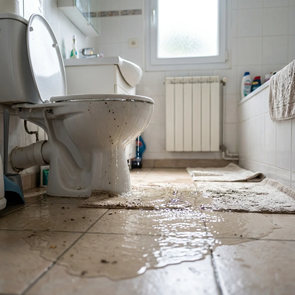 WC Bouch&eacute; qui d&eacute;borde &middot; image &agrave; la une
