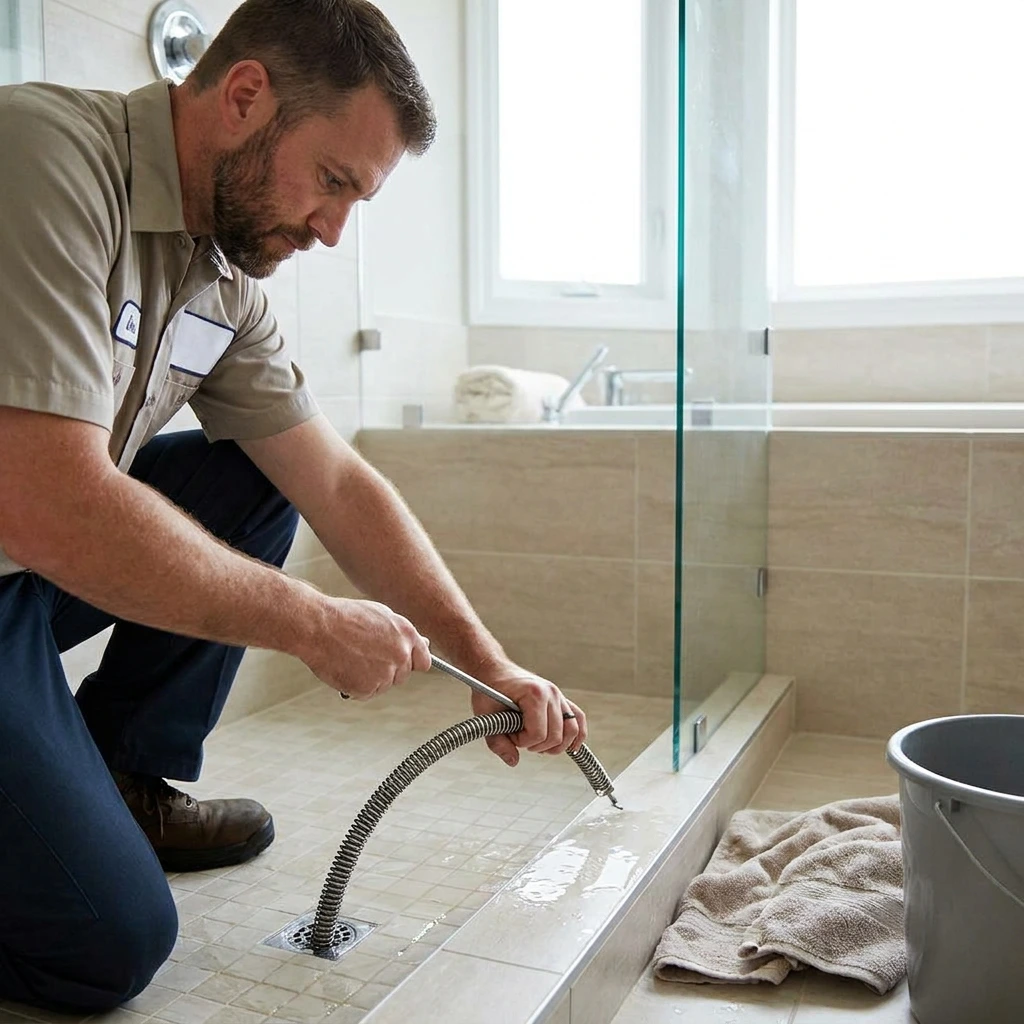 D&eacute;bouchage Douche &middot; image &agrave; la une