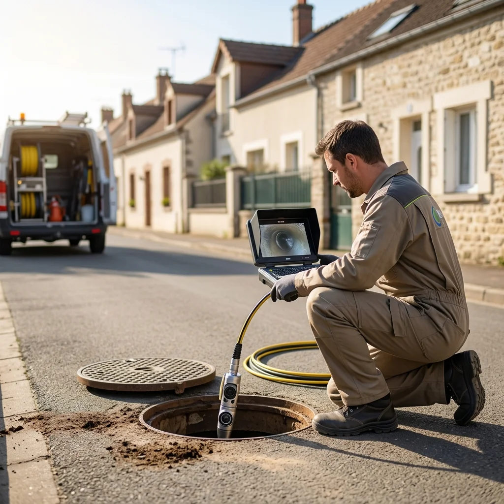 Inspection Cam&eacute;ra canalisation &middot; image &agrave; la une