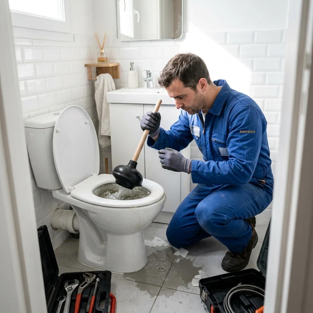 WC Bouch&eacute; qui d&eacute;borde &middot; image &agrave; la une