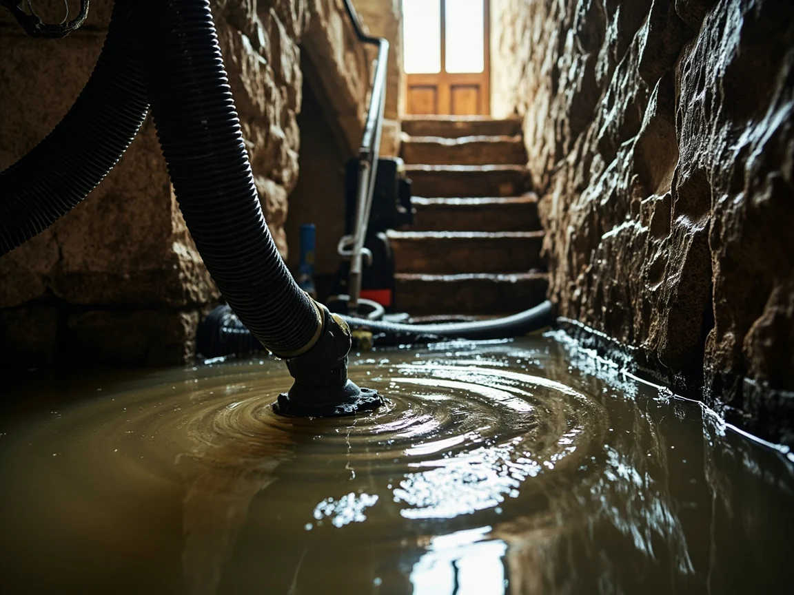 Pompage Cave inond&eacute;e &middot; image &agrave; la une