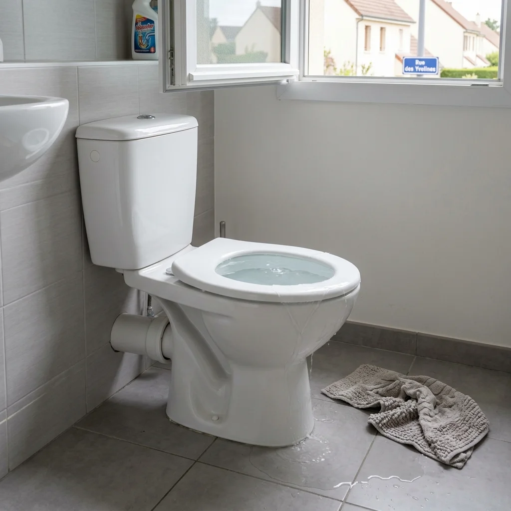 WC Bouch&eacute; qui d&eacute;borde &middot; image &agrave; la une