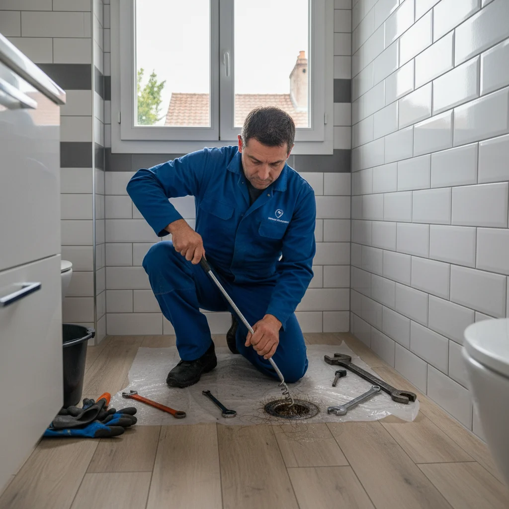 D&eacute;bouchage Douche &middot; image &agrave; la une