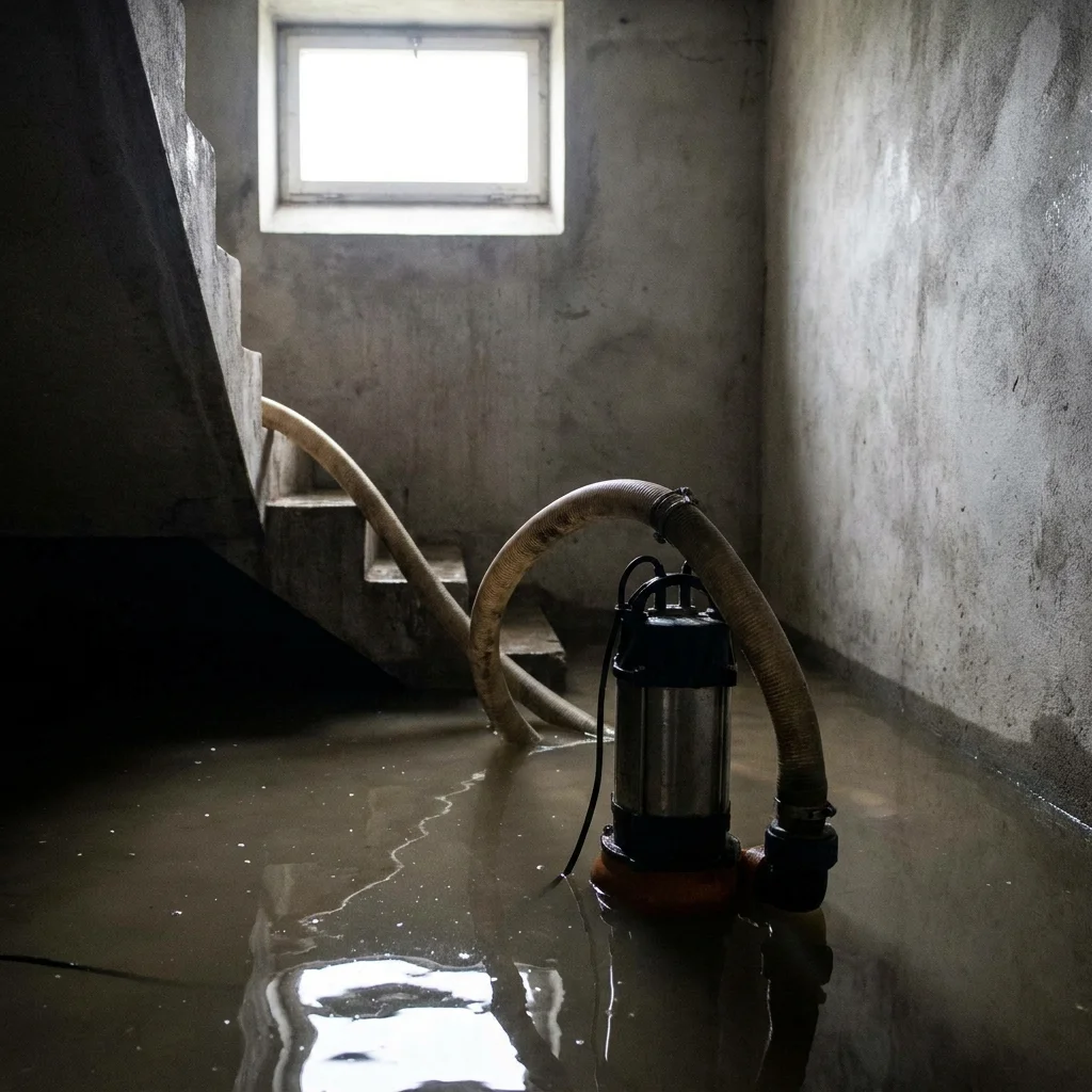 Pompage Cave inond&eacute;e &middot; image &agrave; la une