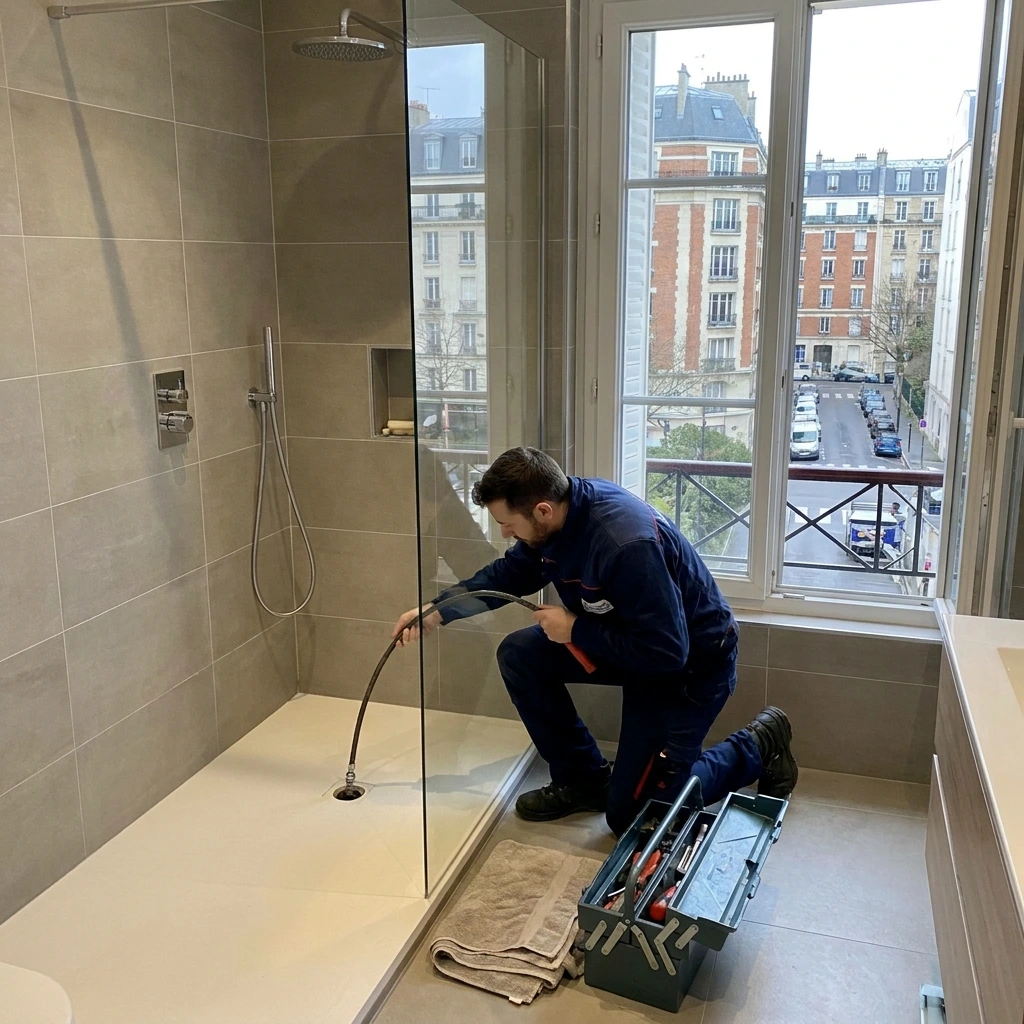 D&eacute;bouchage Douche &middot; image &agrave; la une