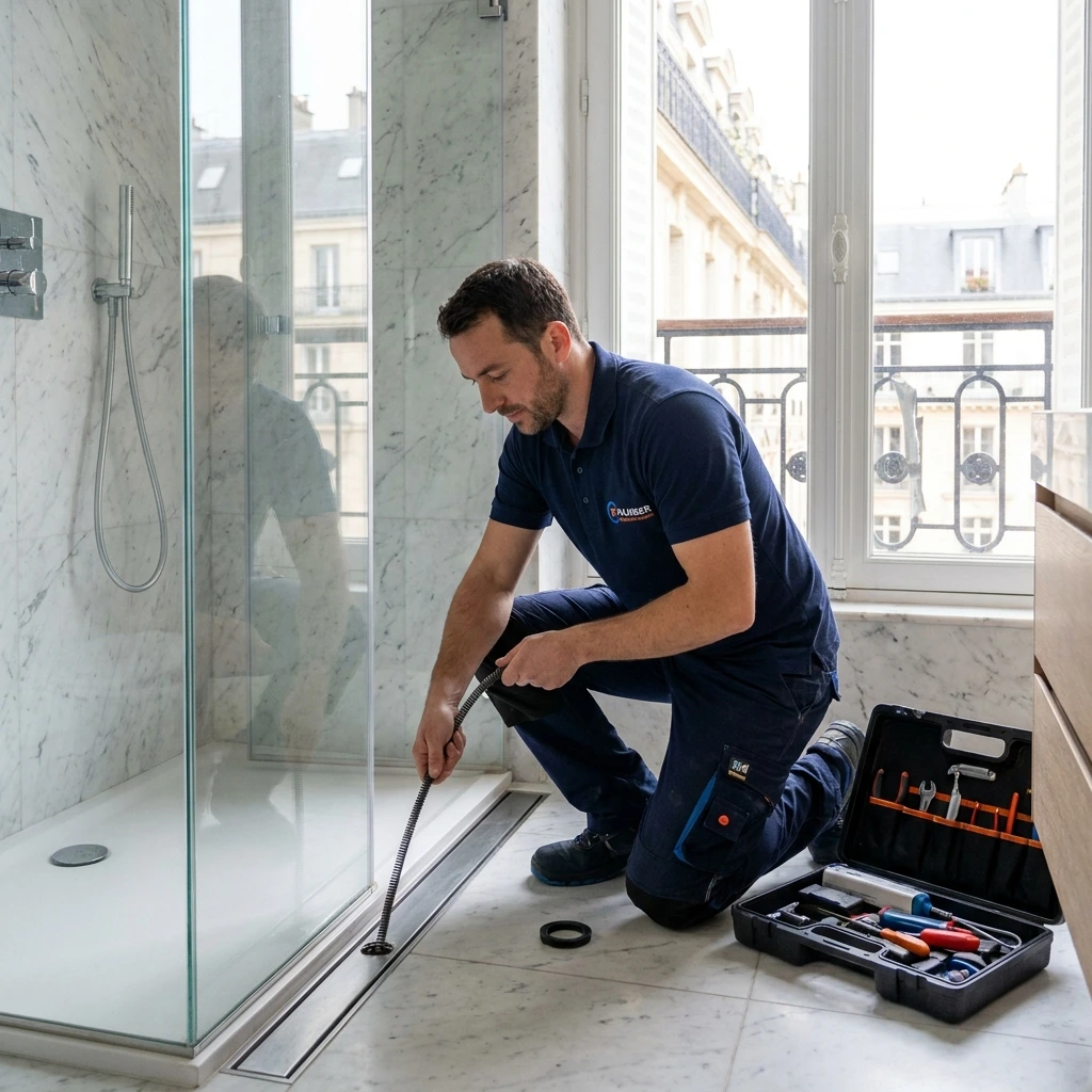 D&eacute;bouchage Douche &middot; image &agrave; la une