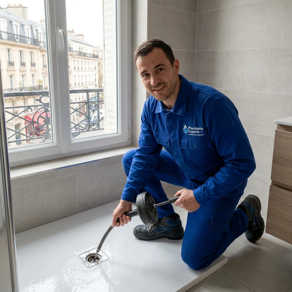 D&eacute;bouchage Douche &middot; image &agrave; la une